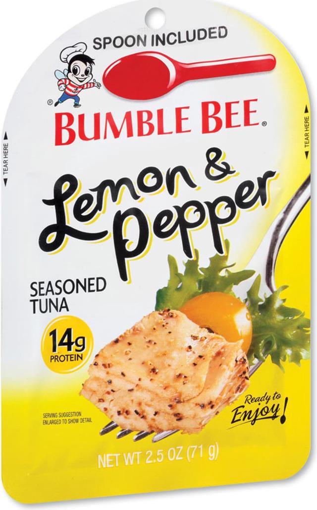 Ready to Enjoy Seasoned Tuna, Lemon and Pepper, 2.5 oz Pouch, 12/Carton
