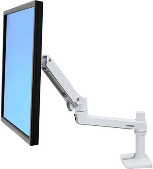 Alt view image 3 of 9 - Ergotron LX - Mounting kit (articulating arm, desk clamp mount, pole, extension bracket) for LCD display - aluminium, du