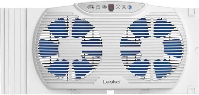 Main image of Lasko W09560 Bluetooth Twin 9" Window Fan Whole House Ventilation White