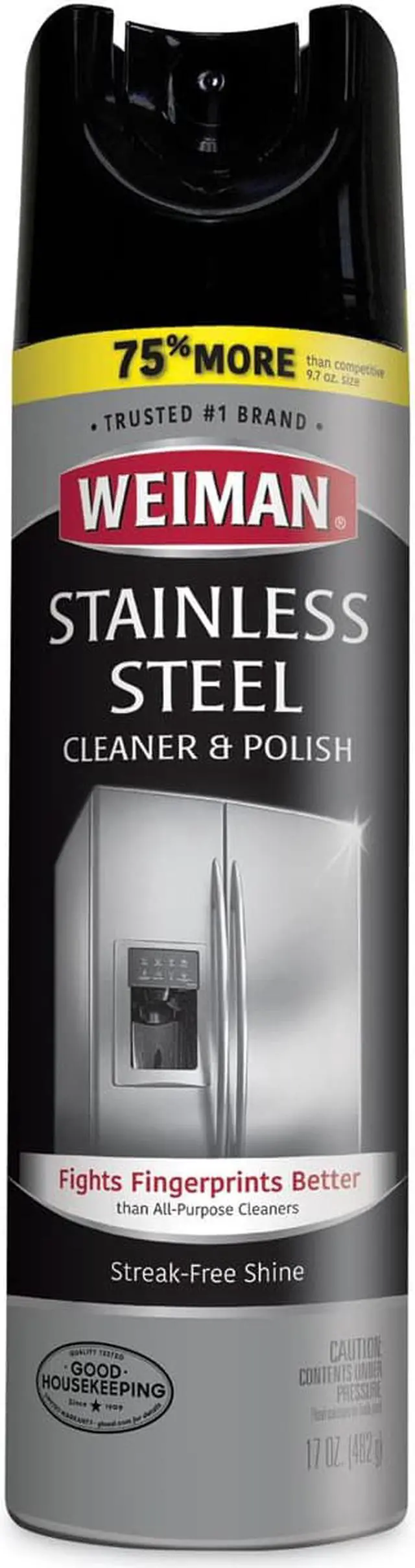 Alt view image 19 of 20 - Weiman Stainless Steel Cleaner and Polish WMN49