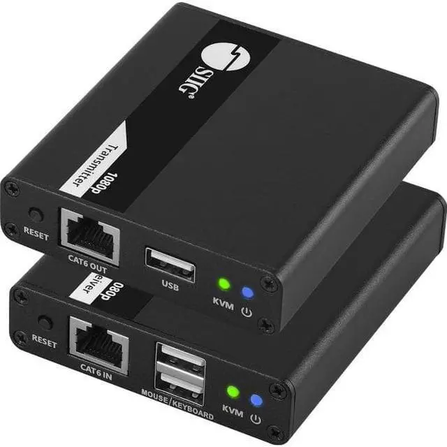 Alt view image 7 of 17 - SIIG 1080p HDMI USB KVM Over Cat6 Extender - 70m - Supports PCM 2/5.1/7.1, Dolby & DTS 5.1