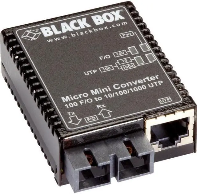 Alt view image 4 of 7 - BLACK BOX LMC402A 10/100BT 100BFX MM 5K SC MEDIA CONVERTER