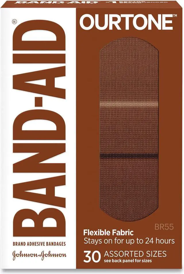 Alt view image 2 of 9 - Band-Aid Brand OurTone Adhesive Bandages BR55 30/Count (119586)