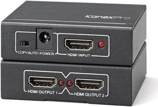 Alt view image 5 of 8 - KanexPro 4K HDMI 2-Port Splitter SPHD1X24K