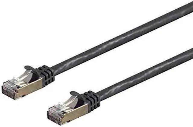 Alt view image 6 of 7 - Monoprice Cat7 Ethernet Network Patch Cable - 100 feet - Black | 26AWG, Shielded, (S/FTP) - Entegrade Series