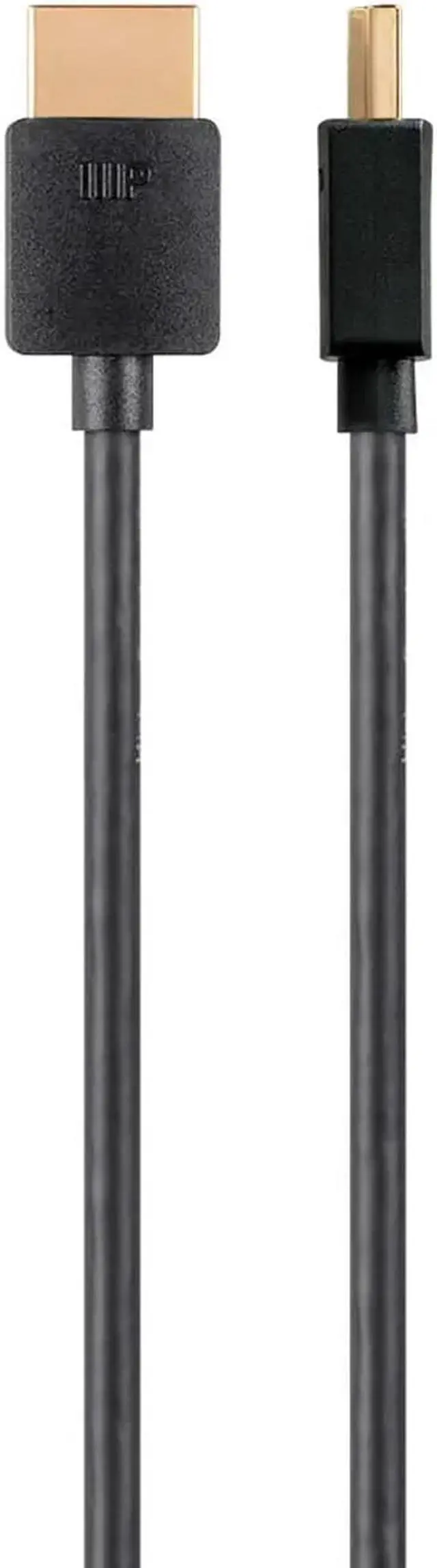 Alt view image 6 of 8 - Monoprice HDMI Cable - 6 Feet - Black (5 Pack) Certified Premium, High Speed, 4K@60Hz, HDR, 18Gbps, 34AWG, YUV 4:4:4, Compatible with UHD TV and More - Ultra Slim Series