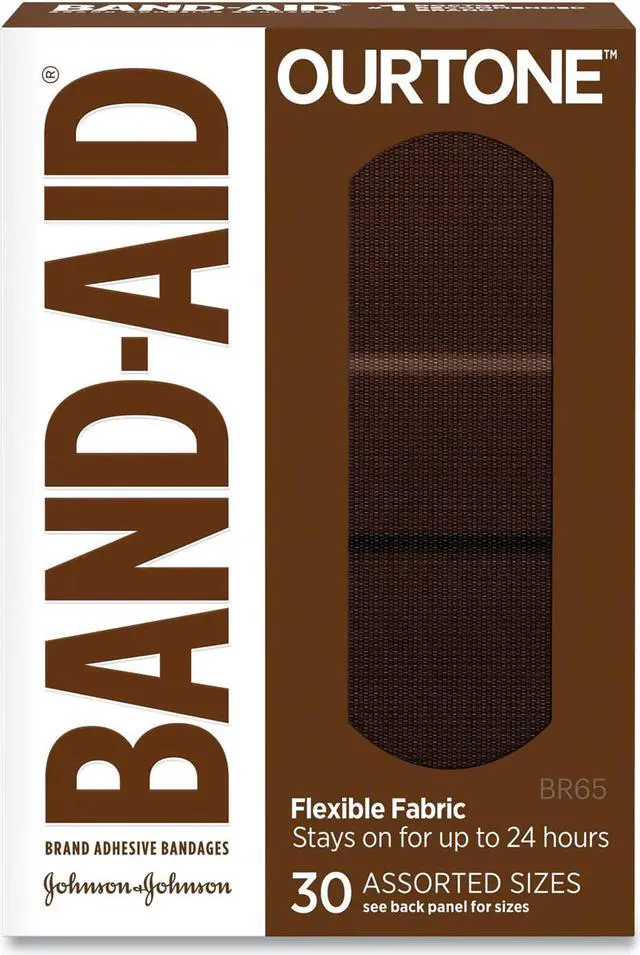 Alt view image 3 of 9 - Band-Aid Brand OurTone Adhesive Bandages BR65 30/Count (119587)