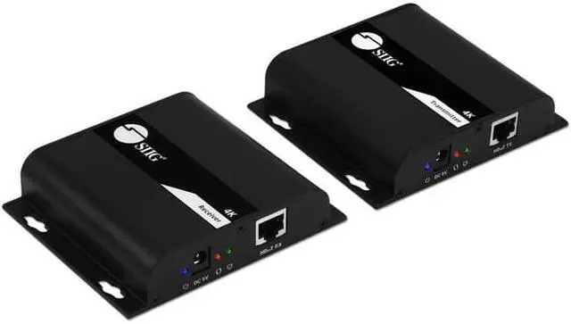 Alt view image 8 of 20 - SIIG HDMI 4K30Hz HDbitT over IP Extender - 120m - Extends HDMI audio/video signals up to 120m over cost effective Cat 6/7 cable, while maintaining signal strength and superior audio/video quality, 4K3