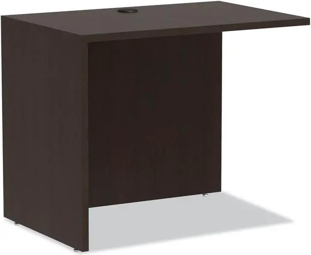 Alt view image 4 of 18 - Alera Valencia Series Reversible Return/Bridge Shell, 35w x 23 5/8d, Espresso