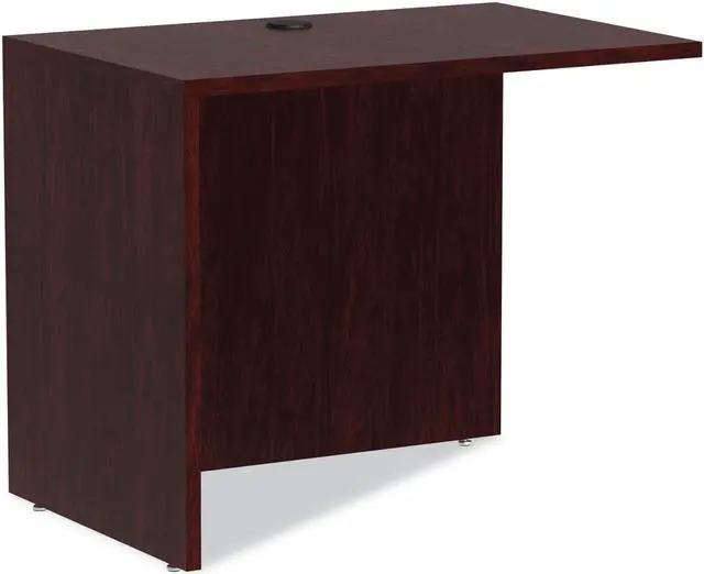 Alt view image 9 of 9 - Alera Valencia Series Reversible Return/Bridge Shell, 35w x 23 5/8d, Mahogany