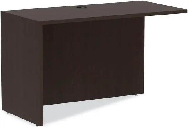Alt view image 5 of 18 - Alera Valencia Series Reversible Return/Bridge Shell,47 1/4w x 23 5/8d, Espresso