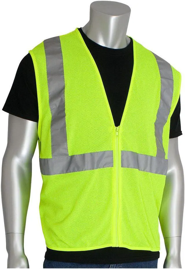 Main image of Zipper Safety Vest X-Large Hi-Viz Orange 302MVGZORXL