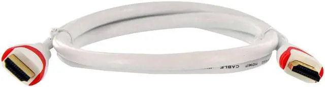 Main image of Inland HDMI 24k Gold Plated Premium High Speed Cable w/ Ethernet 3 ft. White