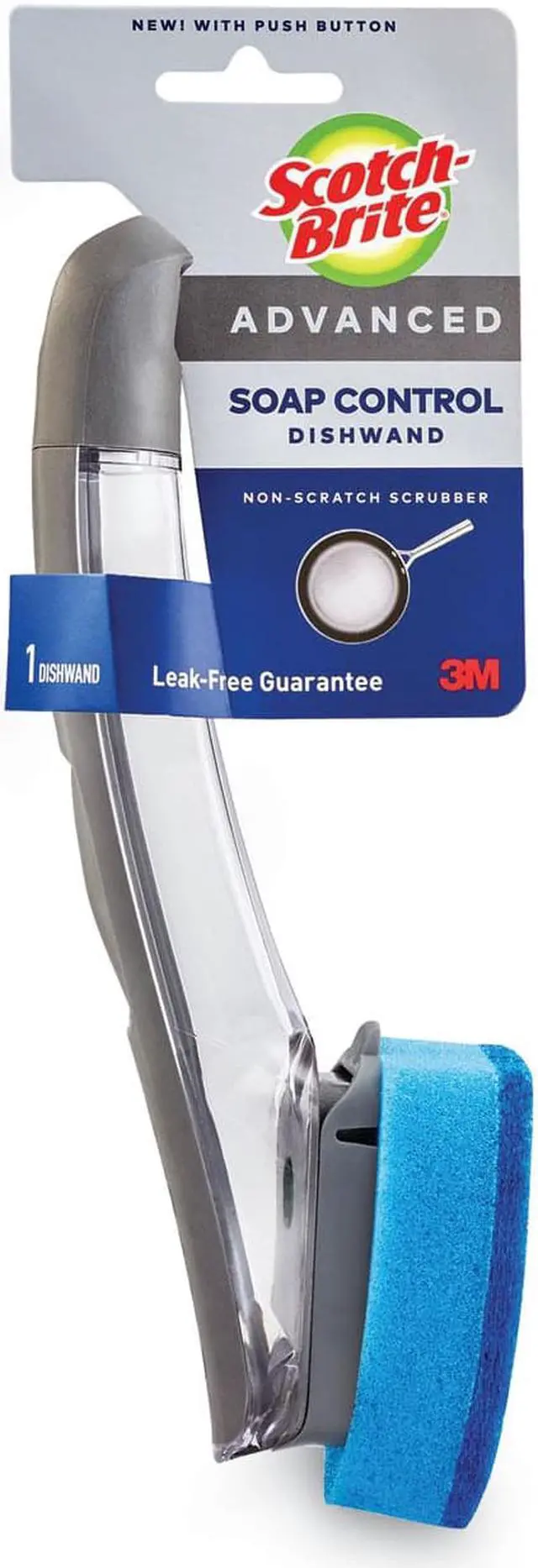 Alt view image 3 of 3 - Scotch-Brite Non-Scratch Advanced Soap Control Dishwand, Leak-Free Guarantee, Long Lasting and Reusable