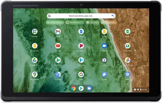 Alt view image 3 of 11 - Acer Chromebook Tab 510 D652N D652N-S1ML Tablet - 10.1" WUXGA - Kryo 468 2.50 GHz - 4 GB RAM - 64 GB Storage - Chrome OS - Charcoal Black