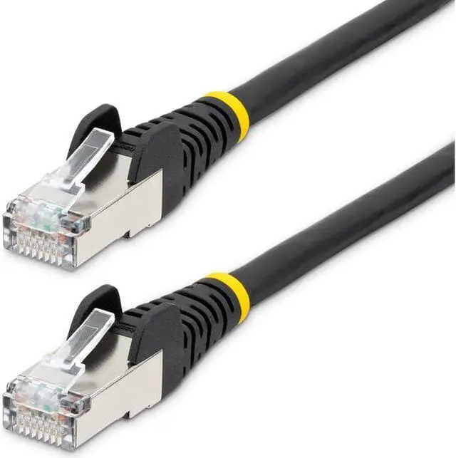 Main image of StarTech 4ft CAT6a Snagless S/FTP Ethernet Cable Black NLBK4FCAT6APATCH