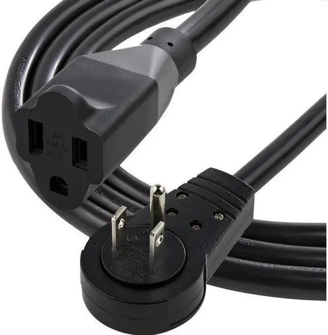Main image of StarTech Power Extension Cord - 360 Rotating Flat Plug Extension Cord - NEMA 5-15p to NEMA 5-15R, 16 AWG, 125v/15a - UL Certified