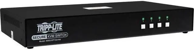 Alt view image 4 of 4 - Tripp Lite Secure KVM Switch, 4-Port, Single Head, DisplayPort to DisplayPort, 4K, NIAP PP4.0, Audio, TAA B002-DP1A4-N4 KVM