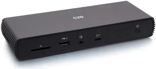 Main image of C2G Thunderbolt 4 USB C Dual Display Docking Station Ethernet 90W PD C2G54537
