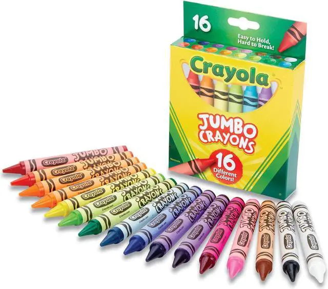 Alt view image 2 of 8 - Crayola Jumbo Crayons 16/Pack (52-0390)