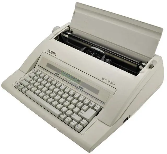 Alt view image 11 of 19 - Royal 69147T Scriptor II Personal Portable Electronic Typewriter with 20 Character, 2 Line LCD Display