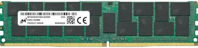 Alt view image 2 of 7 - Crucial 64GB DDR4 SDRAM Memory Module - For PC/Server, Workstation - 64 GB (1 x 64GB) - DDR4-3200/PC4-25600 DDR4 SDRAM - 3200 MHz Dual-rank Memory - CL22 - 1.20 V - ECC - 288-pin - LRDIMM - 3 Year War
