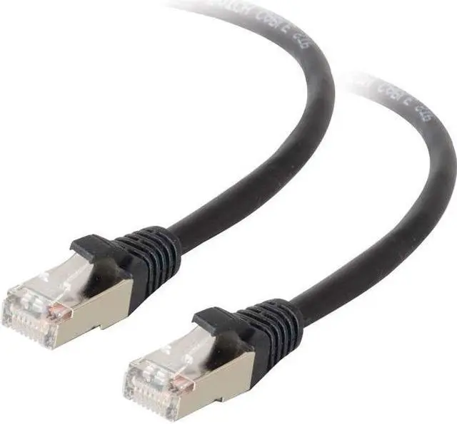 Main image of C2G 28705 Cat5e Cable - Snagless Shielded Ethernet Network Patch Cable, Black (75 Feet, 22.86 Meters)