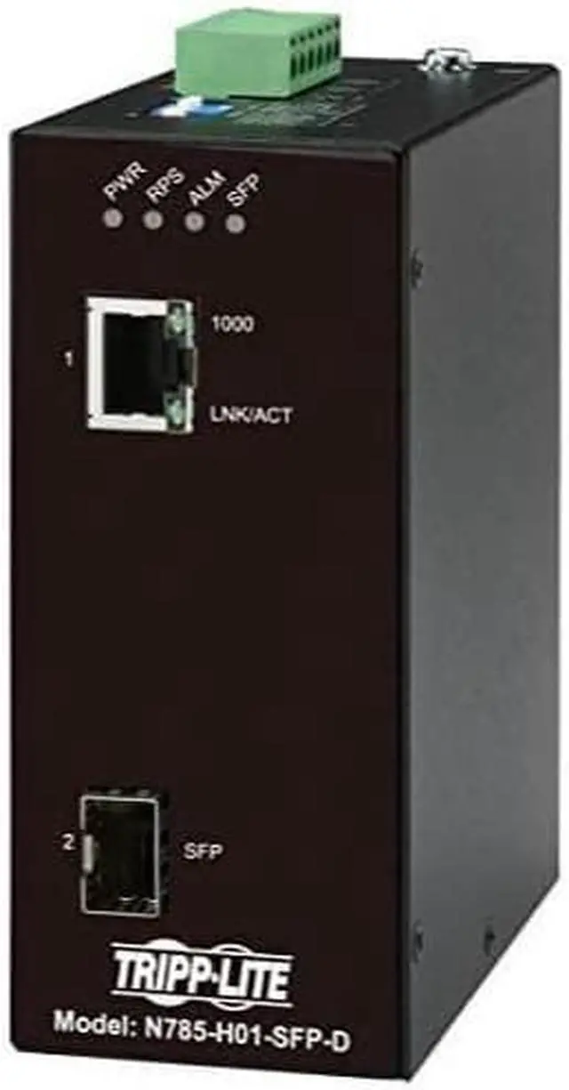 Main image of Tripp Lite DC Power Hardened Gigabit to Fiber Media Converter N785H01SFPD