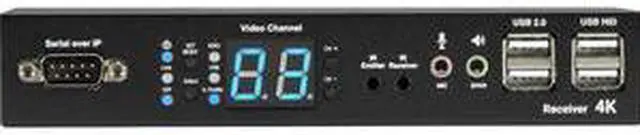 Alt view image 5 of 11 - Black Box VX-HDMI-4KIP-RX MediaCento IPX 4K Receiver HDMI USB Serial IR Audio