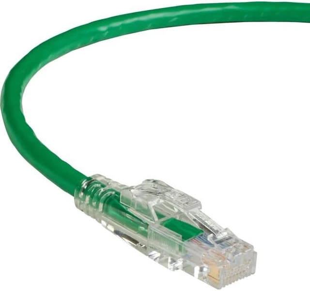 Alt view image 7 of 8 - Black Box GigaTrue 3 C6PC70-GN-10 CAT6 550-MHz Stranded Ethernet Patch Cable - Unshielded (UTP), CM PVC, Snagless Boots with Lockable Connectors, Green, 10 ft.