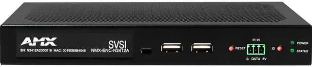 Alt view image 2 of 2 - AMX FGN2412A-SA N2400 720x480P JPEG 2000 4K60 4:4:4 Video Over IP Encoder with KVM