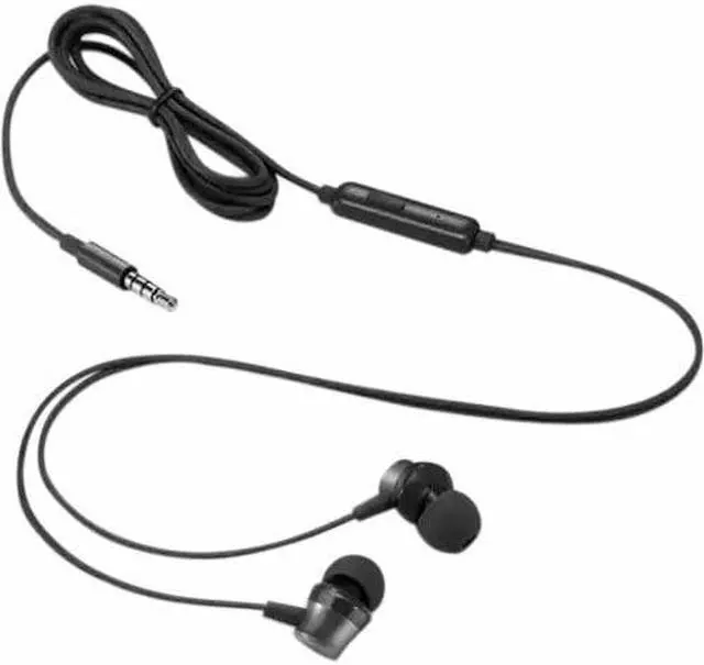 Alt view image 7 of 13 - Lenovo Analog In-Ear Headphone Gen II (3.5mm) - Stereo - Mini-phone (3.5mm) - Wired - 32 Ohm - 100 Hz - 200 kHz - Earbud - Binaural - In-ear - 3.94 ft Cable - Black
