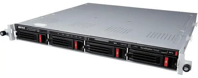 Alt view image 2 of 7 - BUFFALO TeraStation TS5420RN3204 4-Bay NAS 32TB (4x8TB) with NAS-Grade Hard Drives Included Rackmount Network Attached Storage