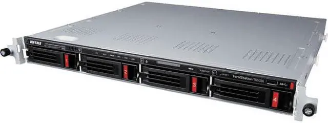 Alt view image 3 of 7 - BUFFALO TeraStation TS5420RN4804 4-Bay NAS 48TB (4x12TB) with NAS-Grade Hard Drives Included Rackmount Network Attached Storage