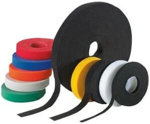 Alt view image 6 of 8 - Panduit Hook-and-Loop Cable Tie Roll,15 ft,Black  HLM-15R0