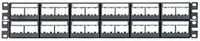 Alt view image 7 of 9 - PANDUIT CPPL48WBLY Patch Panel,Mini-Com,Rack Mt,48 Port