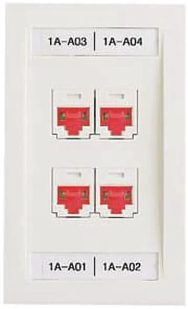 Alt view image 4 of 4 - Network Blackout Jack,Copper,Red,Pk100 PANDUIT PSL-DCJB-C