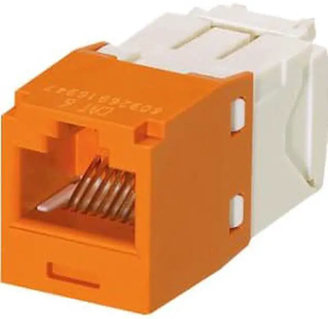 Alt view image 3 of 4 - Panduit CJ688TGOR Category-6 8-Wire TG-Style Jack Module, Orange