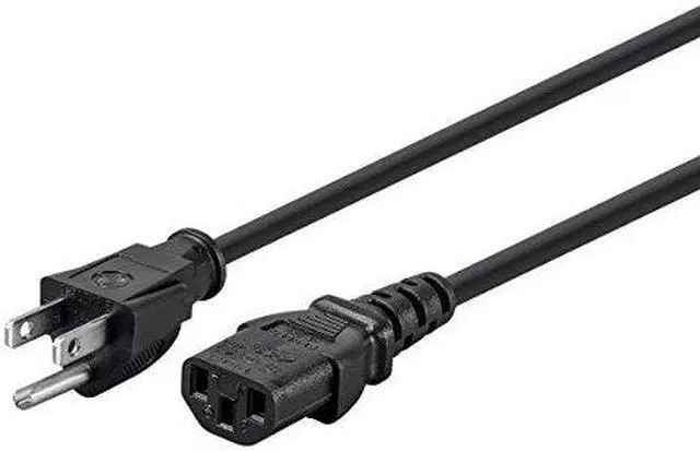 Alt view image 9 of 9 - Monoprice 25ft 18AWG Power Cord Cable w/ 3 Conductor PC Power Connector Socket, 10A (NEMA 5-15P to IEC-320-C13)