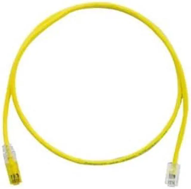 Main image of Panduit UTPSP7YLY Cat6 UTP Network Patch Cable, 7 Ft Yellow