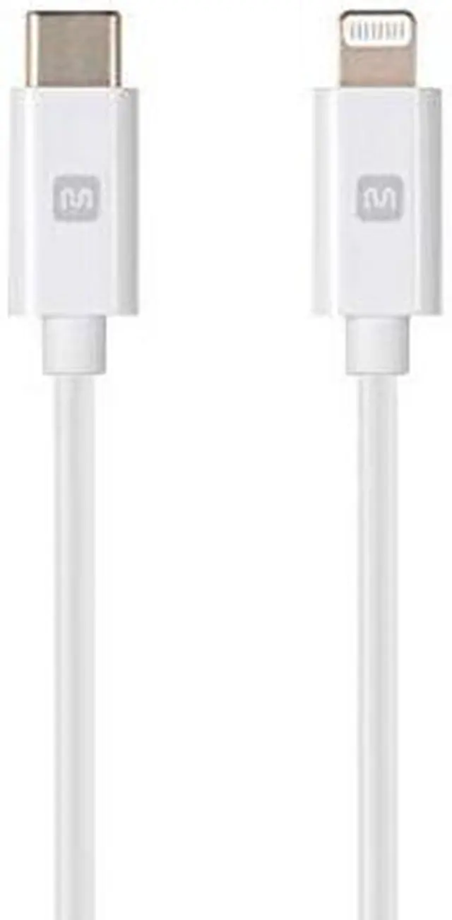 Alt view image 7 of 7 - Monoprice Apple MFi Certified Lightning to USB Type-C and Sync Cable - 3 Feet - White, Compatible with iPod, iPhone, iPad with Lightning Connector