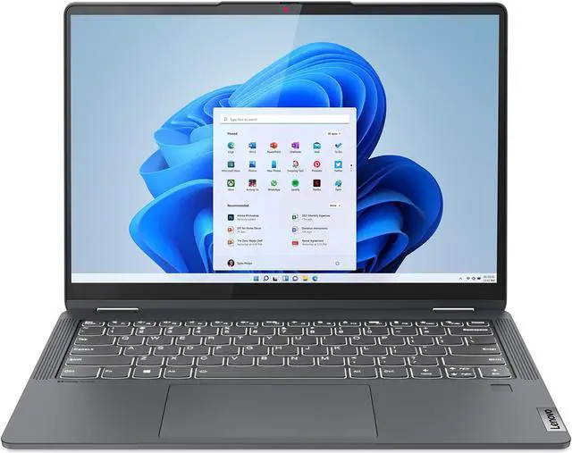 Alt view image 9 of 20 - Lenovo Flex 5 Laptop 14" FHD Touchscreen Laptop AMD Ryzen 5 5500U 16GB RAM 512GB SSD Graphite Grey - AMD Ryzen 5 5500U - 16GB RAM - 512GB SSD - AMD Radeon Graphics - Windows 11 Home
