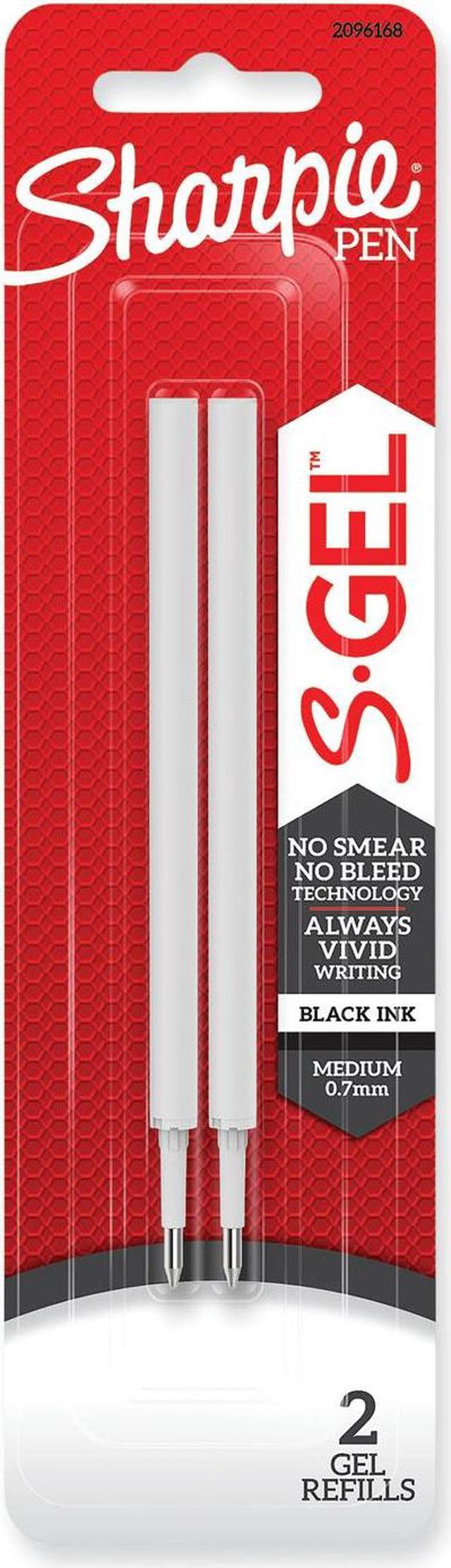 Alt view image 7 of 7 - Sharpie S-Gel Gel-Ink Pen Refill Medium Point Black Ink 2/Pack (2096168)