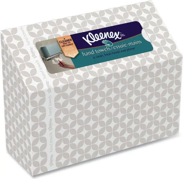 Alt view image 2 of 5 - KLEENEX Folded Hand Towels, White, in Dispenser Box
