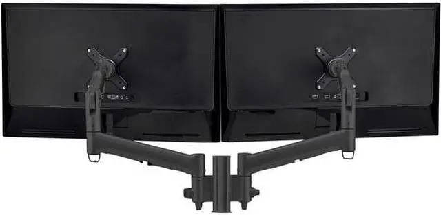 Alt view image 4 of 9 - Atdec dual dynamic monitor arm desk mount - Flat and Curved up to 32in - VESA 75x75, 100x100
