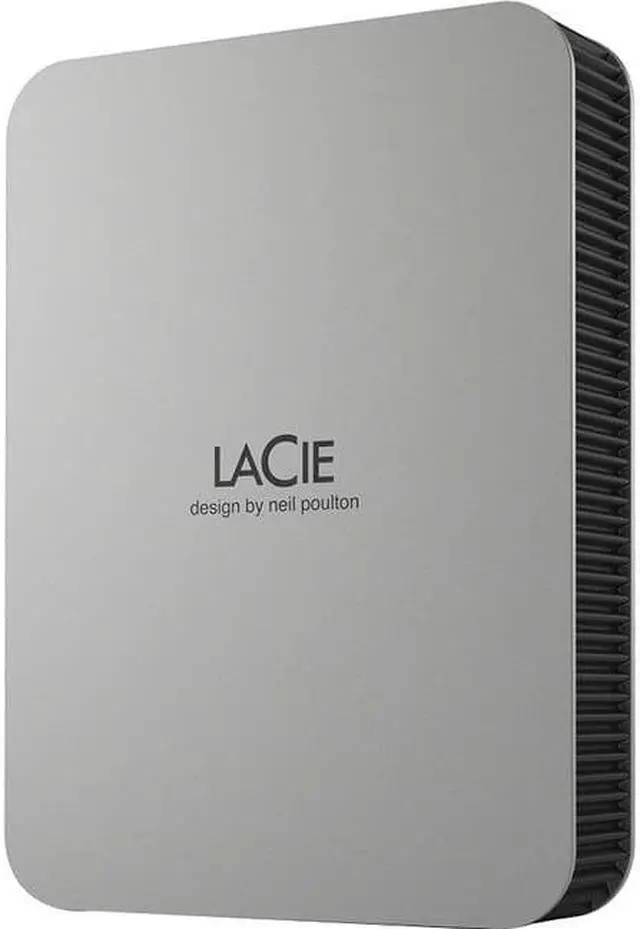 Main image of LaCie Mobile Drive STLP4000400 4TB USB-C Portable Hard Drive Moon Silver