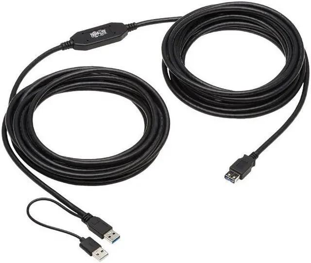 Alt view image 2 of 7 - Tripp Lite USB Active Extension Cable USB-A (M/F), USB 3.2 Gen 1, Up to 5 Gbps Data Transfer, 0.9 Amps Power, Windows & macOS Compatible, 32.8 Feet / 10 Meters (U330-10M-1)
