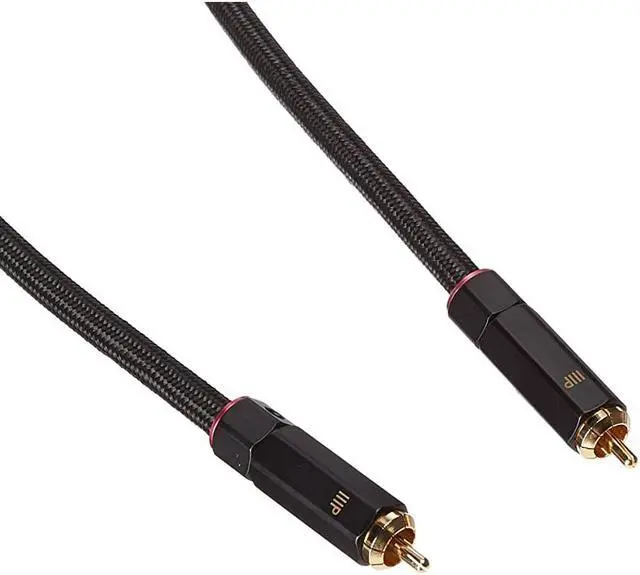 Alt view image 7 of 7 - Monoprice Digital Coaxial Audio/Video Cable - 50 Feet - Black | RCA Subwoofer CL2 Rated, RG-6/U 75-ohm - Onix Series