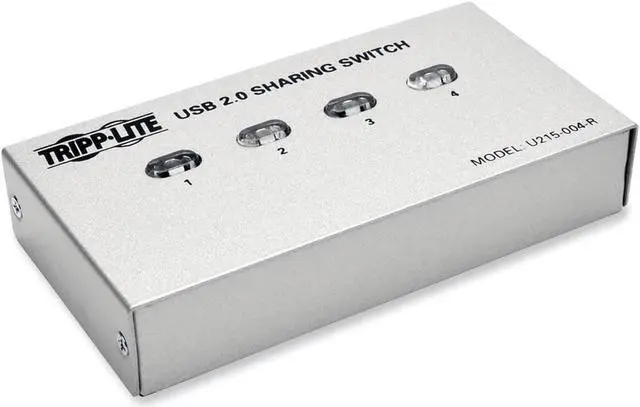 Alt view image 10 of 18 - Tripp Lite 4-Port Usb 2.0 Hi-Speed Printer / Peripheral Sharing Switch