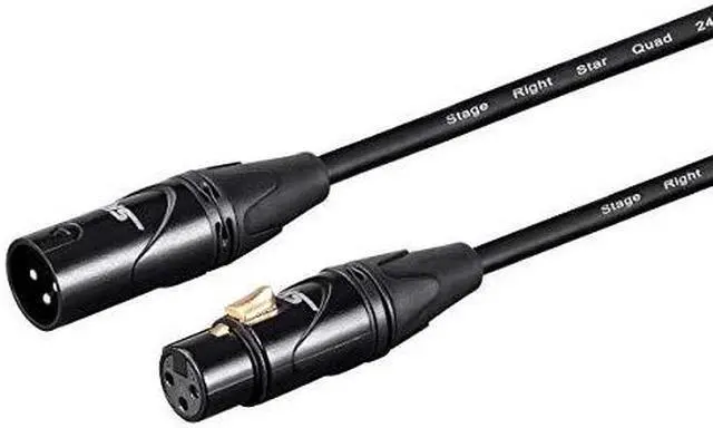 Alt view image 7 of 7 - Monoprice Starquad XLR Microphone Cable - 75 Feet - Black | XLR-M to XLR-F, 24AWG, Optimized for Analog Audio - Gold Contacts - Stage Right Series